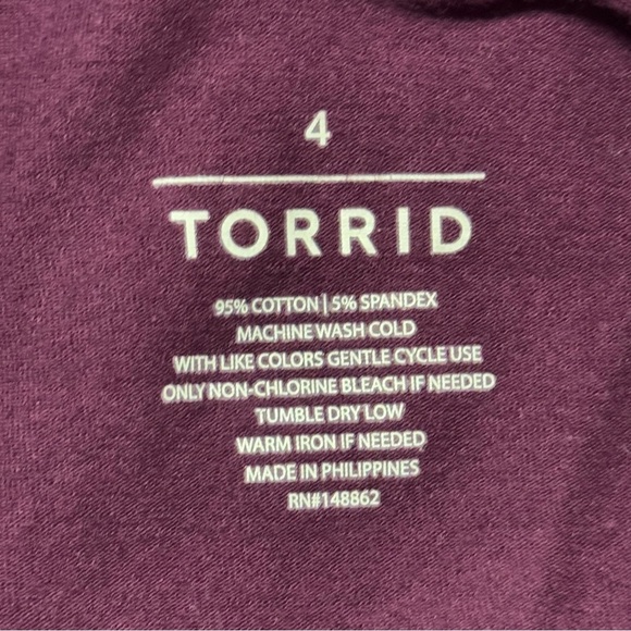 Torrid Foxy Double V-Neck Long Sleeve Bodysuit Black Snake 4X - Picture 7 of 7